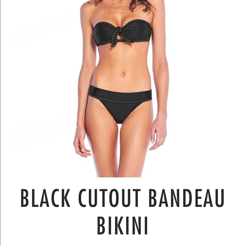 Vix Black Cutout Bandeau Top